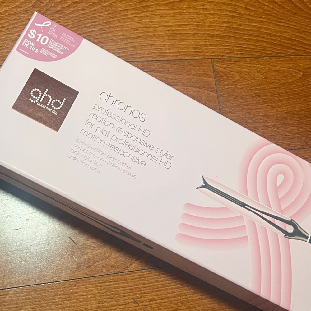 GHD Chronos Pink Hair Styler Flat Iron NEW in Box